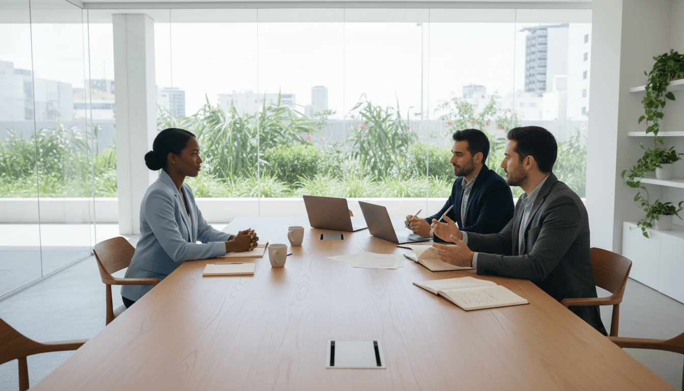 Job interview and professional career placement
